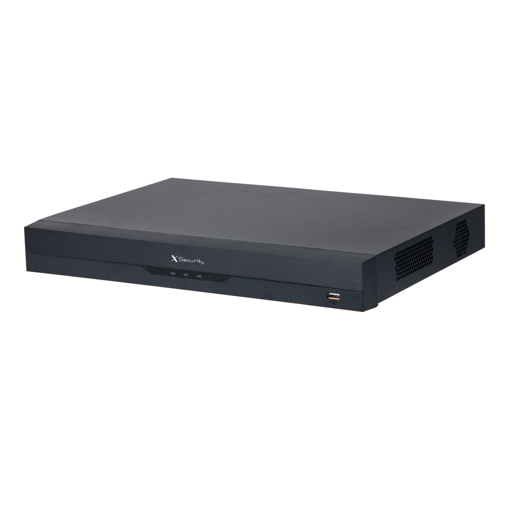 (XS-XVR6216A-WIZ) Enregistreur5n1 X-Security - 16 CH HDTVI/HDCVI/AHD/CVBS + 8 IP - Résolution maximale 5 Mpx - Audio sur coaxial | SMD | AcuPick - 2 CH Reconnaissance faciale - IVS Wizsense | 2 HDD | Alarmes