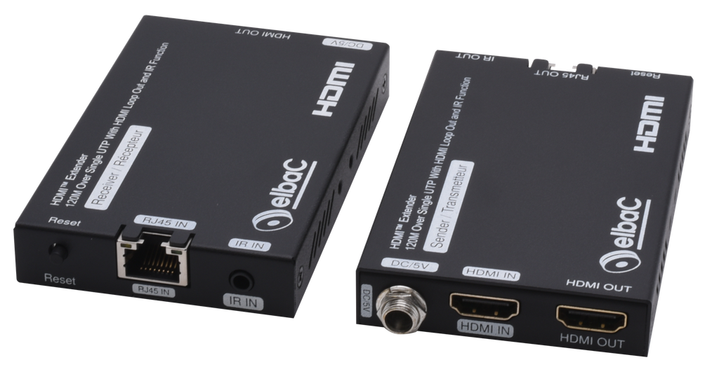 (S18160-BK) KIT DEPORT HDMI 1080p SUR IP 120m Boite 1 KIT Elbac