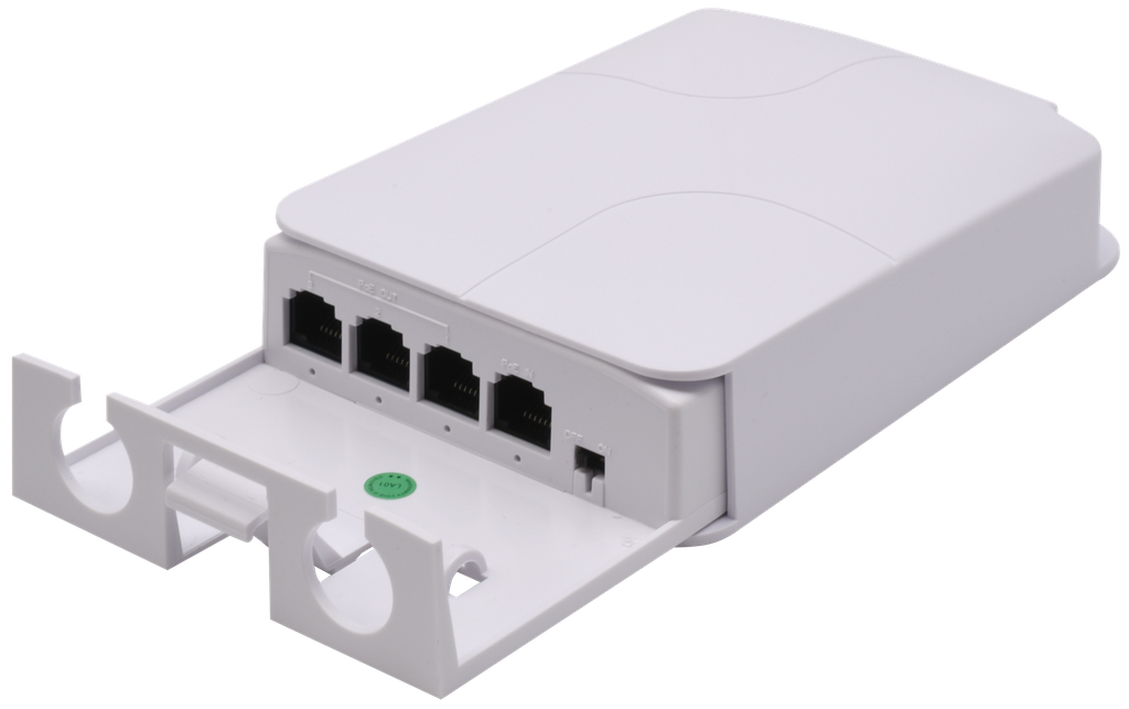 (S40312-B0) REPETEUR POE/POE+ 1E/3S 100Mbps Boite 1 PC Elbac