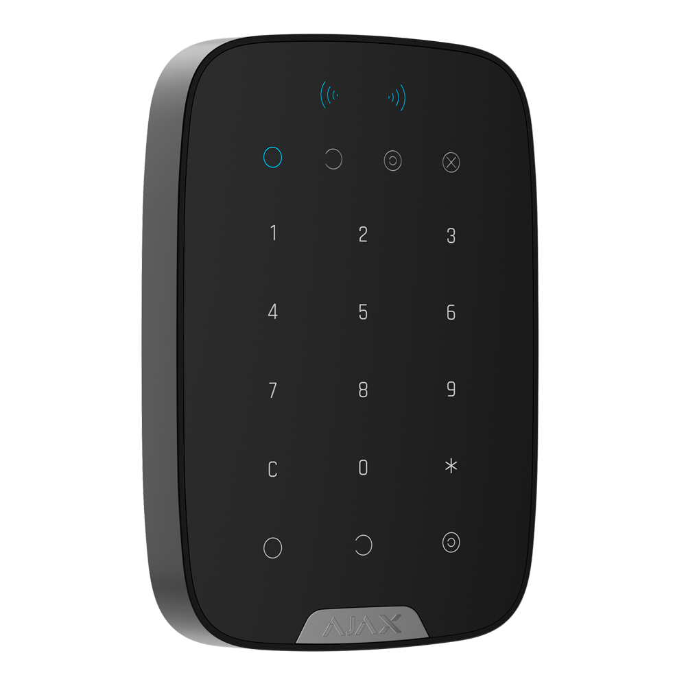 [AJ-KEYPADPLUS-G3-B] (AJ-KEYPADPLUS-G3-B) Clavier avec lecteur RFID - Grade 3 - Sans fil 868 MHz Superior Jeweller - Armement/désarmement complet ou groupé - Codes personnel, général et des invités - Portée radio jusqu'à 3.000 m - Bouton d'urgence intégré
