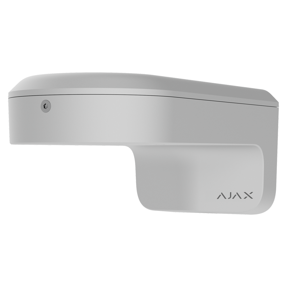 (AJ-MOUNTCAM-B1-W) Soporte - Para cámaras Bullet, Domo y Turret Ajax - Apto para uso exterior - Instalación en pared o poste - Color blanco | 96 × 117 × 237 mm | 810 g