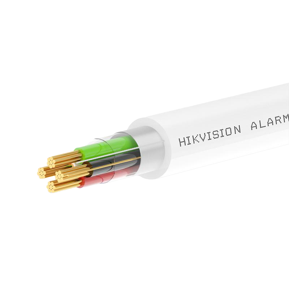 (DS-1AC2A2BPL1 White 100m) 2 conducteurs de signal + 2 d'alimentation - Conducteur en cuivre dénudé (99,95%) - Écran l'Aluminium poliéster+drenaje CuSn - Bobine de 100 mètres - Certificat CPR Eca - Faibles pertes