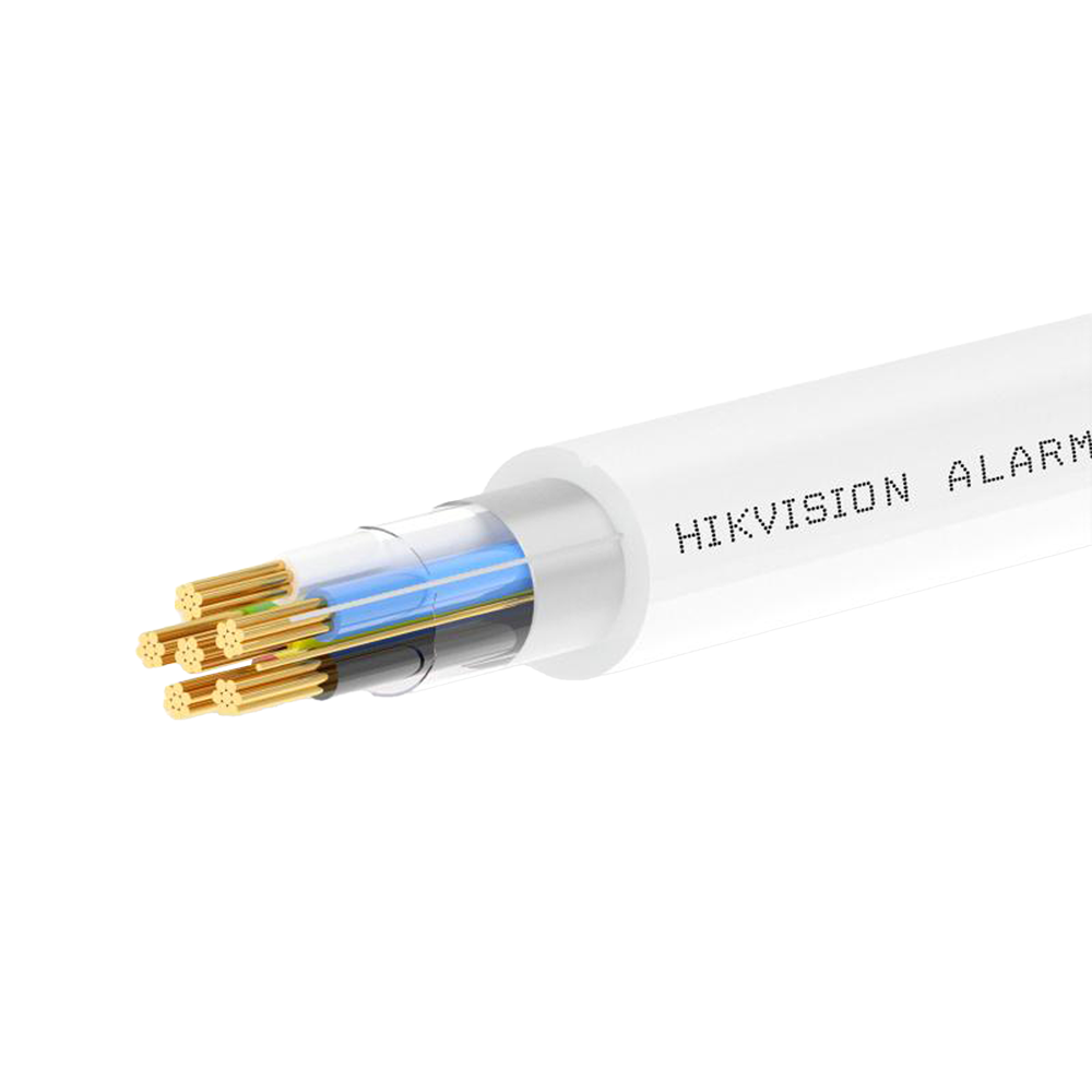 (DS-1AC2B4APL1 White 100m) 4 conducteurs de signal + 2 d'alimentation - Conducteur cuivre électrolytique flexible - Écran l'Aluminium poliéster+drenaje CuSn - Bobine de 100 mètres - Certificat CPR Eca - Faibles pertes
