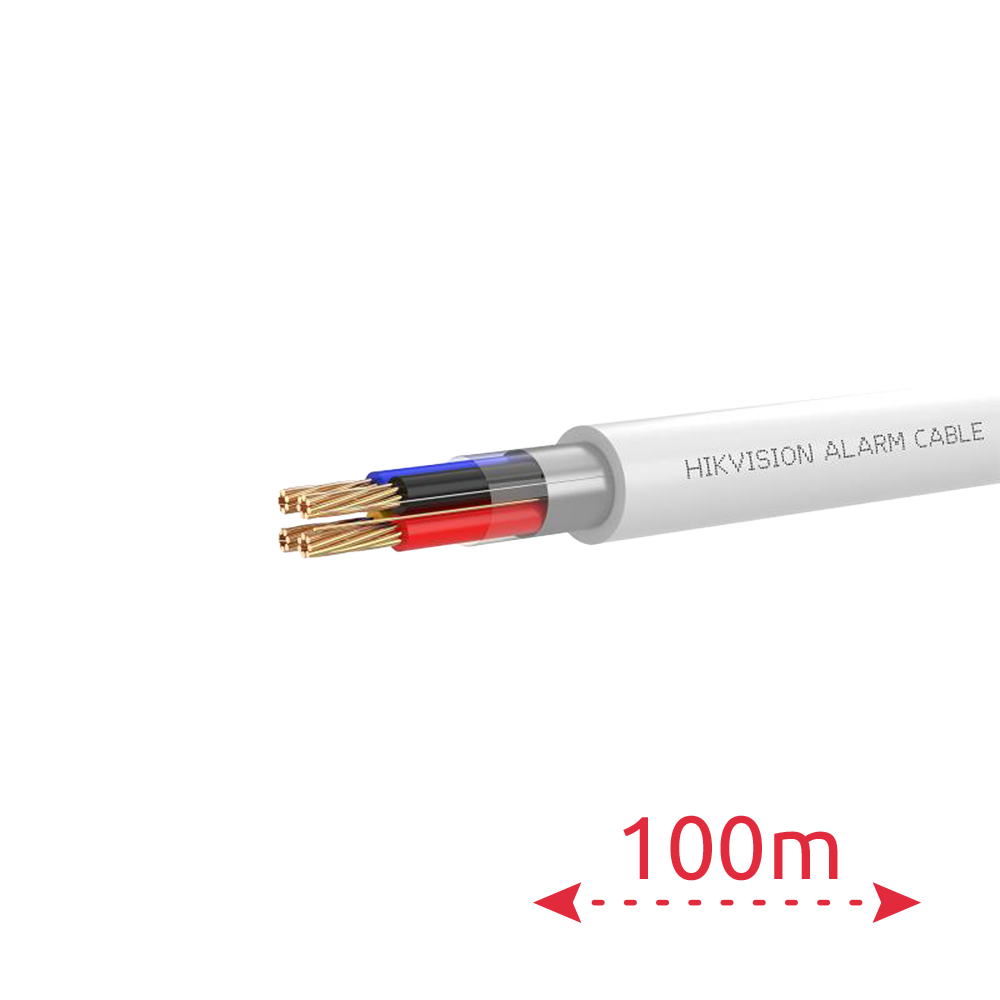 (DS-1AC4APL1 White 100m) 4 conducteurs de signal pour systèmes complexes  - Conducteur en cuivre dénudé (99,95%)  - Écran en aluminium et polyester + drainage en cuivre  - Bobine de 100 mètres  - CPR Eca  - Faible perte
