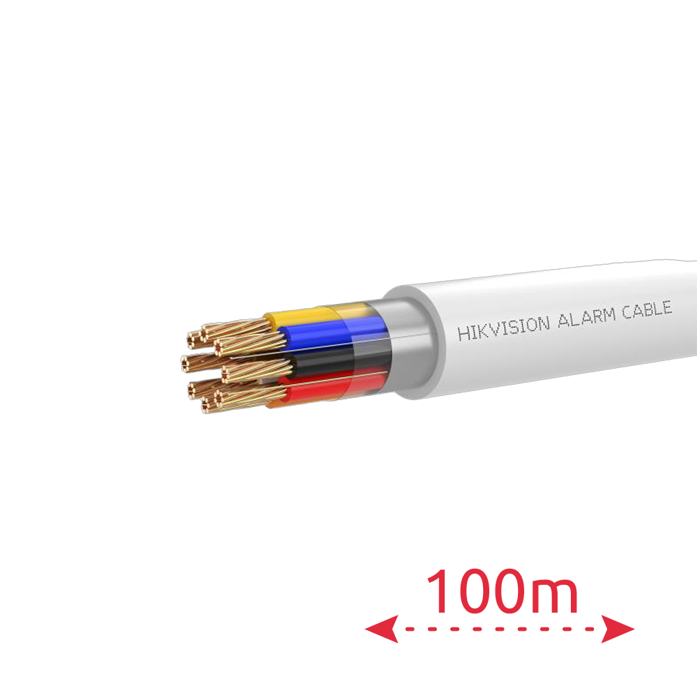 (DS-1AC8APL1 White 100m) 8 conducteurs de signal pour systèmes complexes  - Conducteur en cuivre dénudé (99,95%)  - Écran en aluminium et polyester + drainage en cuivre  - Bobine de 100 mètres  - CPR Eca  - Faible perte