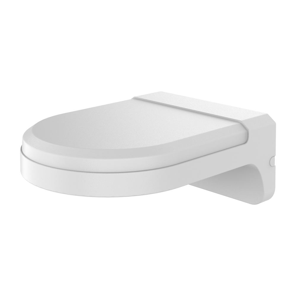 (DS-220AZJ-130-WA) Support mural - Métal  - 77 (H) x 130 (L) x 163.4 (Pr) mm - Charge maximale 2 kg | Poids 690 g - Convient aux caméras de type dôme et tourelle - Couleur blanche