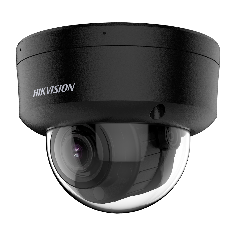 (DS-2CD2763G2-LIZS2U(2.8-12mm)/BLACK) Caméra dôme IP gamme PRO Hikvision - Résolution 6 Mégapixels (3200x1800) - Obj varifocal motorisé 2.8~12 mm - Audio | Microphone intégré | Alarmes | MicroSD - Lumière hybride 40 m | MD 2.0 - AcuSense | Détection des visages | PoE | IP67 | IK10