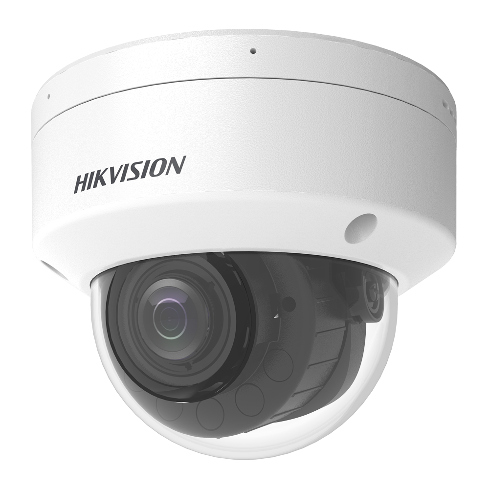 (DS-2CD2783G2-LIZS2U/SL(2.8-12mm)) Caméra dôme IP gamme PRO Hikvision - Résolution 8 Mégapixel (3840x2160) - Obj varifocal motorisé 2.8~12 mm - Portée de la lumière hybride 30 m | Flash blanc clignotant - MicroSD | IP67, IK10 | Détection des visages - AcuSense | MD 2.0 | Alarmes | Audio | Micro | PoE+