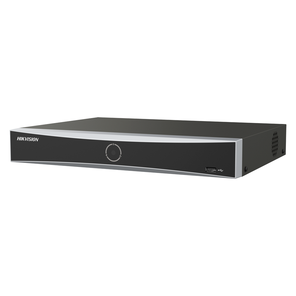 (DS-7608NXI-K1/VPro) Enregistreur NVR 8 CH IP Gamme PRO Hikvision - Résolution maximale 12 Mpx - AcuSearch | AcuSense | Reconnaissance faciale - AcuSeek, recherche textuelle jusqu'à 8CH - Audio | Alarmes | 1 HDD - Bande passante 80 Mbps