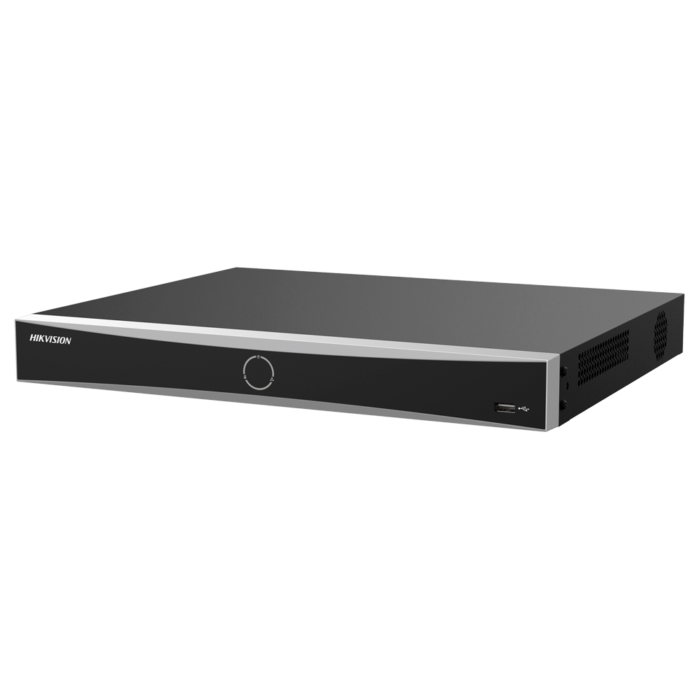 (DS-7608NXI-K2/Vpro) Enregistreur NVR 8 CH IP Gamme PRO Hikvision - Bande passante 80 Mbps - Résolution maximale 12 Mpx - AcuSearch | AcuSense | Reconnaissance faciale - AcuSeek, recherche textuelle - Audio | Alarmes | 2 HDD