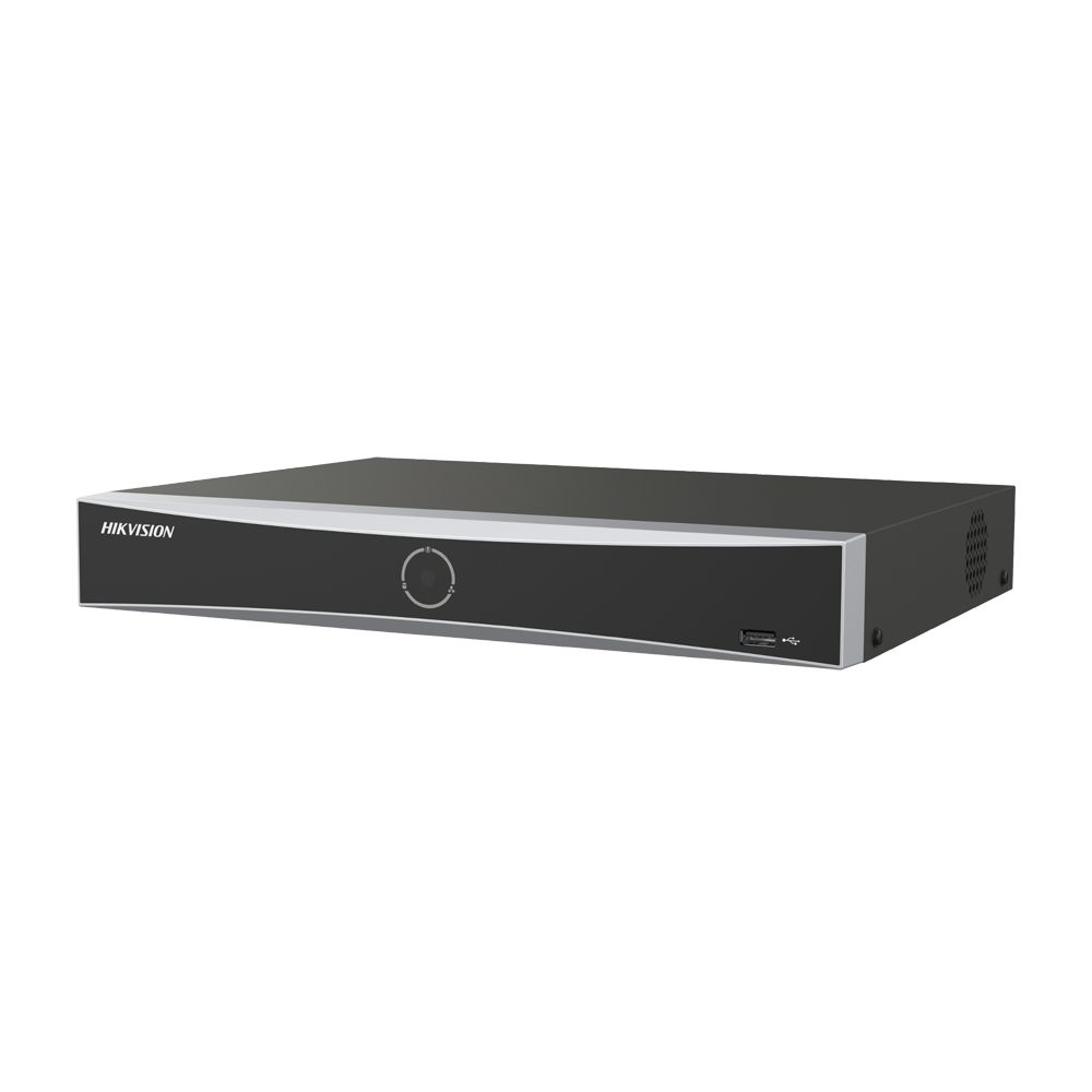 (DS-7616NXI-K1/Vpro) Enregistreur NVR 16 CH IP Gamme PRO Hikvision - Résolution maximale 12 Mpx - AcuSearch | AcuSense | Reconnaissance faciale - AcuSeek, recherche textuelle jusqu'à 16CH - Audio | Alarmes | 1 HDD - Bande passante 80 Mbps