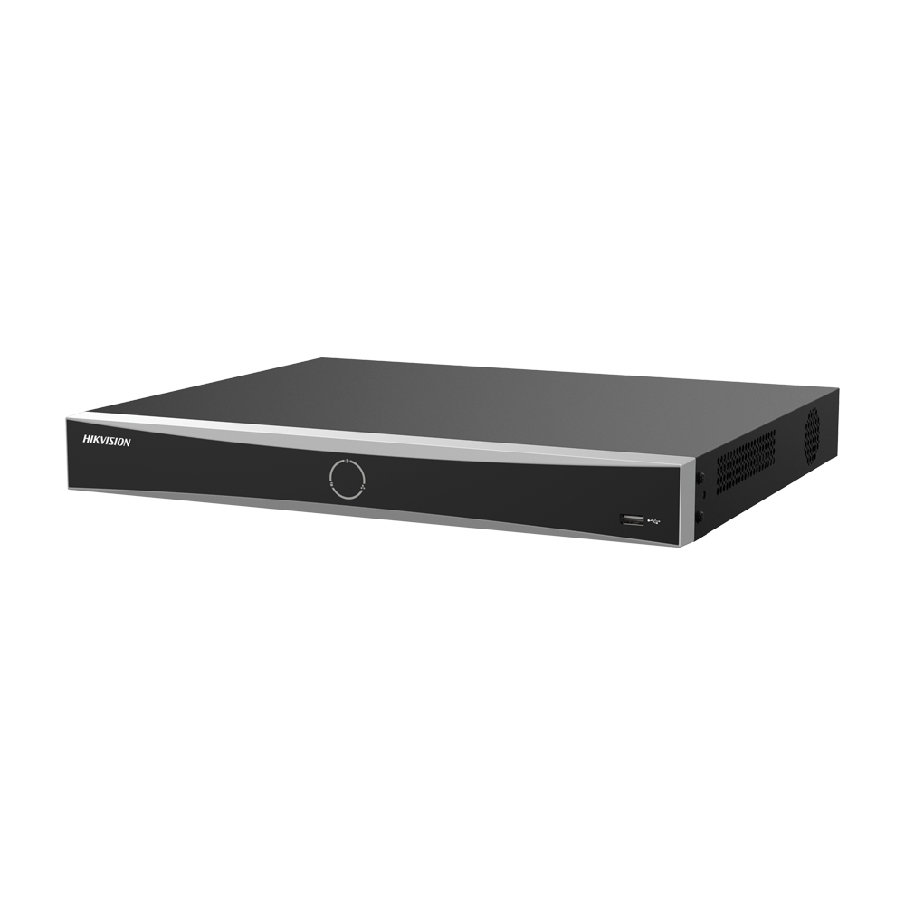 (DS-7616NXI-K2/16P/Vpro) Enregistreur NVR 16 CH IP PoE gamme PRO Hikvision - 16 CH PoE IEEE 802.3af/at 200 W max - Résolution maximale 12 Mpx  - AcuSearch | AcuSense | Reconnaissance faciale - AcuSeek, recherche textuelle - Audio | Alarmes | 2 HDD