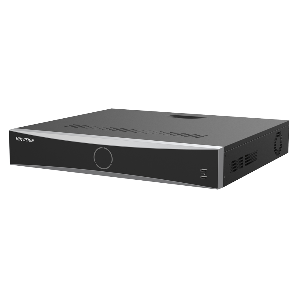 (DS-7716NXI-K4/16P/Vpro) Enregistreur NVR 16 CH IP Gamme PRO Hikvision - 16 CH PoE IEEE 802.3af/at 200 W max - Résolution maximale 12 Mpx - AcuSearch | AcuSense | Reconnaissance faciale - AcuSeek, recherche textuelle jusqu'à 16CH - Audio | Alarmes | 4 HDD