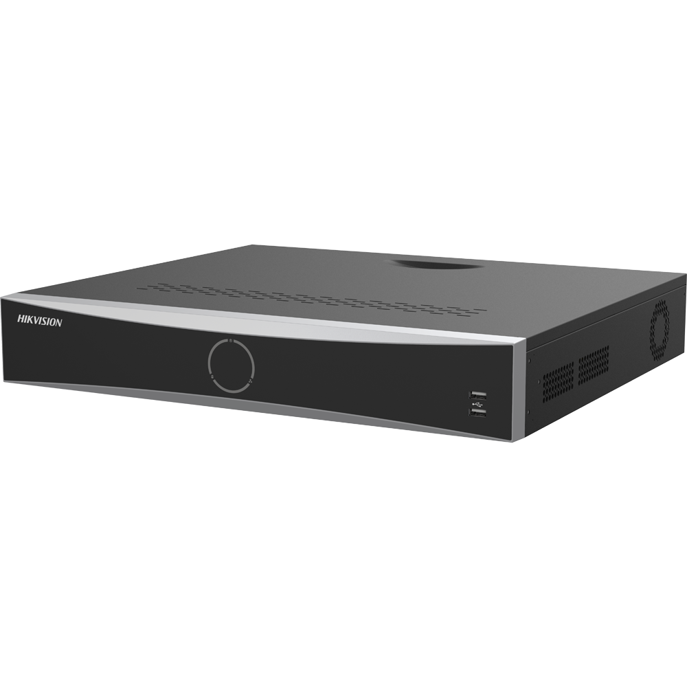 (DS-7716NXI-K4/Vpro) Enregistreur NVR 16 CH IP Gamme PRO Hikvision - Résolution maximale 12 Mpx - AcuSearch | AcuSense | Reconnaissance faciale - AcuSeek, recherche textuelle jusqu'à 16CH - Audio | Alarmes | 4 HDD - Bande passante 160 Mbps