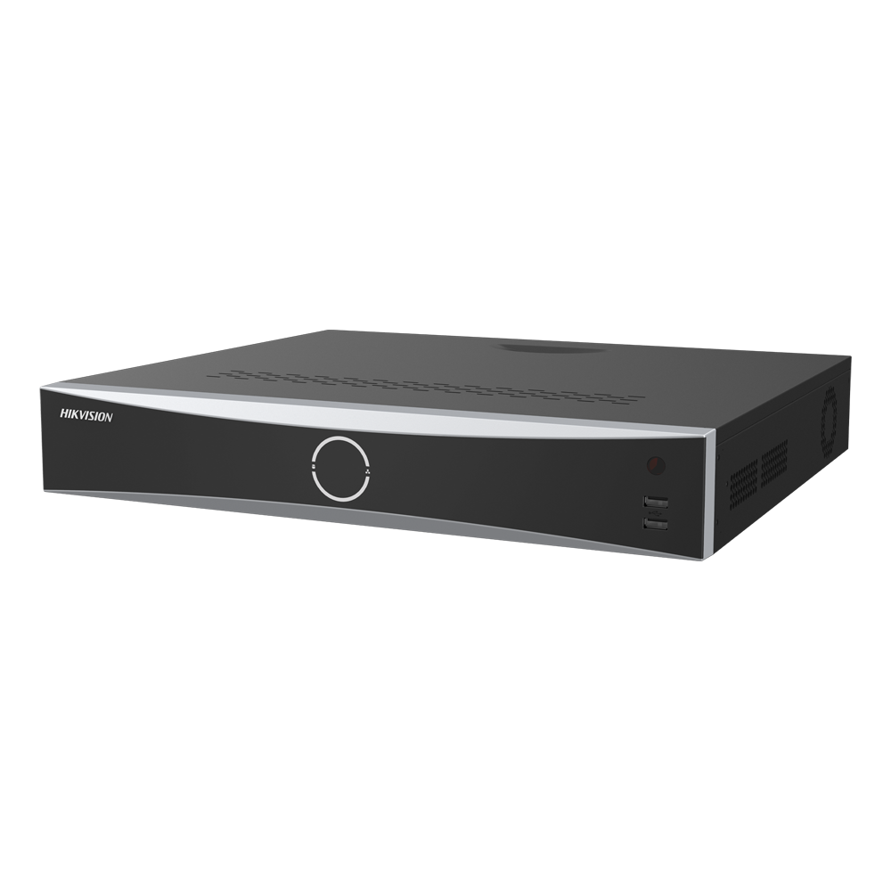 (DS-7732NXI-K4/16P/Vpro) Enregistreur NVR 32 CH IP Gamme PRO Hikvision - 16 CH PoE IEEE 802.3af/at 200 W max - Résolution maximale 12 Mpx - AcuSearch | AcuSense | Reconnaissance faciale - AcuSeek, recherche textuelle jusqu'à 16CH - Audio | Alarmes | 4 HDD
