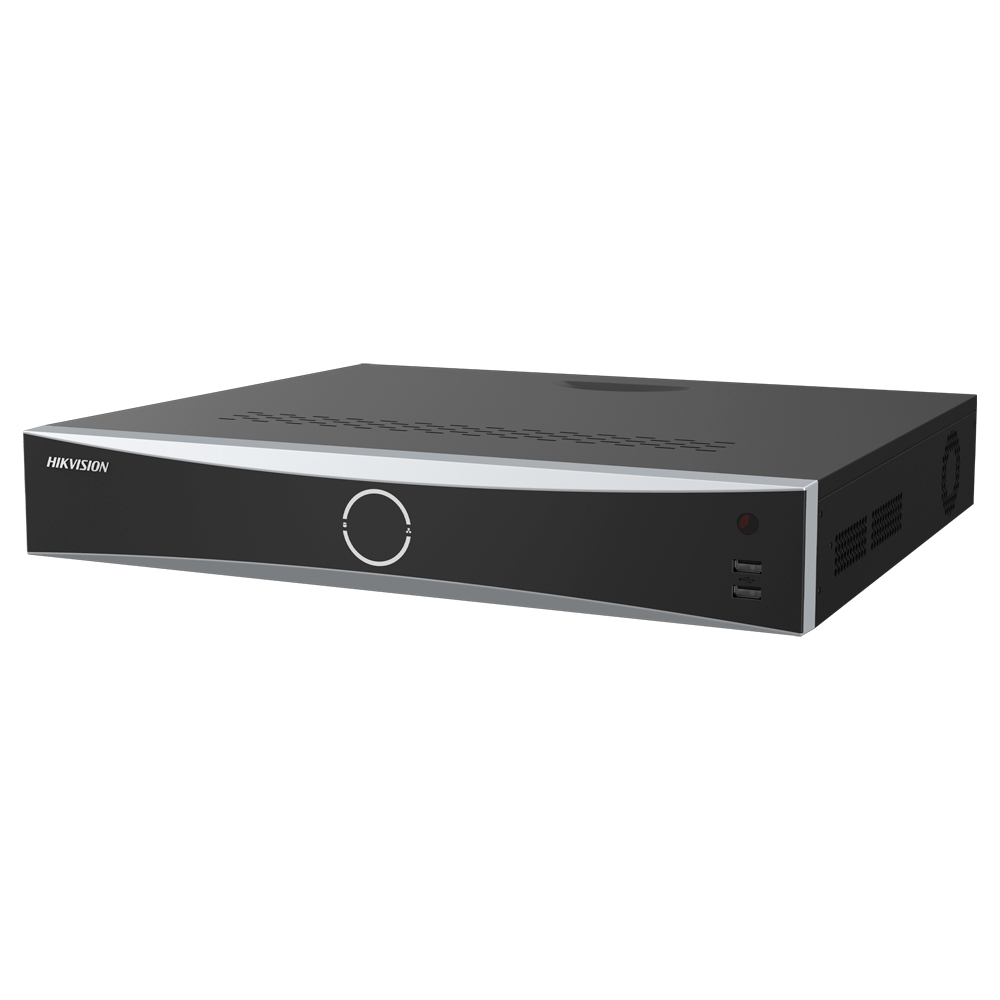 (DS-7732NXI-K4/Vpro) Enregistreur NVR 32 CH IP Gamme PRO Hikvision - Résolution maximale 12 Mpx - AcuSearch | AcuSense | Reconnaissance faciale - AcuSeek, recherche textuelle jusqu'à 16CH - Audio | Alarmes | 4 HDD - Bande passante 256 Mbps