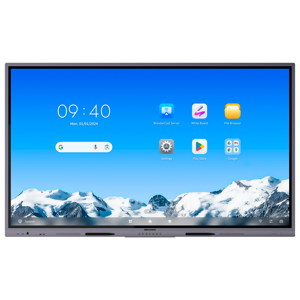 (DS-D5C86RB/A2L) Moniteur interactif 86" - Résolution 4K - Android 14 - Certification EDLA - 8 Go de RAM et 128 Go de ROM