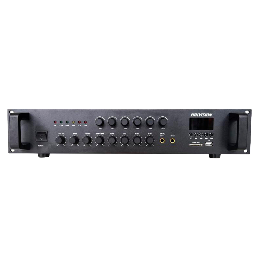 (DS-QAE0A240G1-VB6) Amplificateur analogique - Fonctions de mixage de base - Lecteur USB / BT / MIC / RCA  - Puissance 240 W - Jusqu'à 6 zones