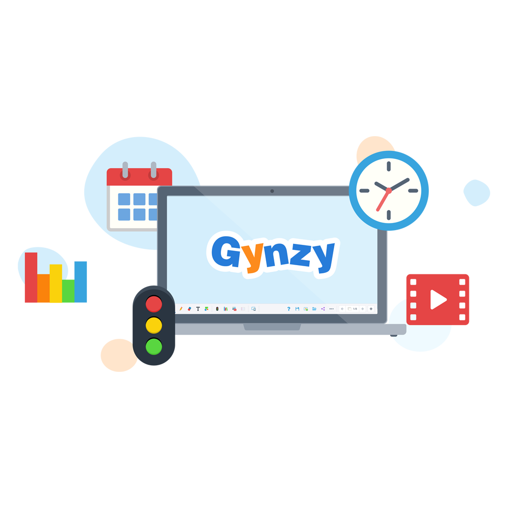(GYN-EDU-LICENSE) Licence annuelle Gynzy - Plateforme éducative - Idéale pour une utilisation sur des écrans interactifs