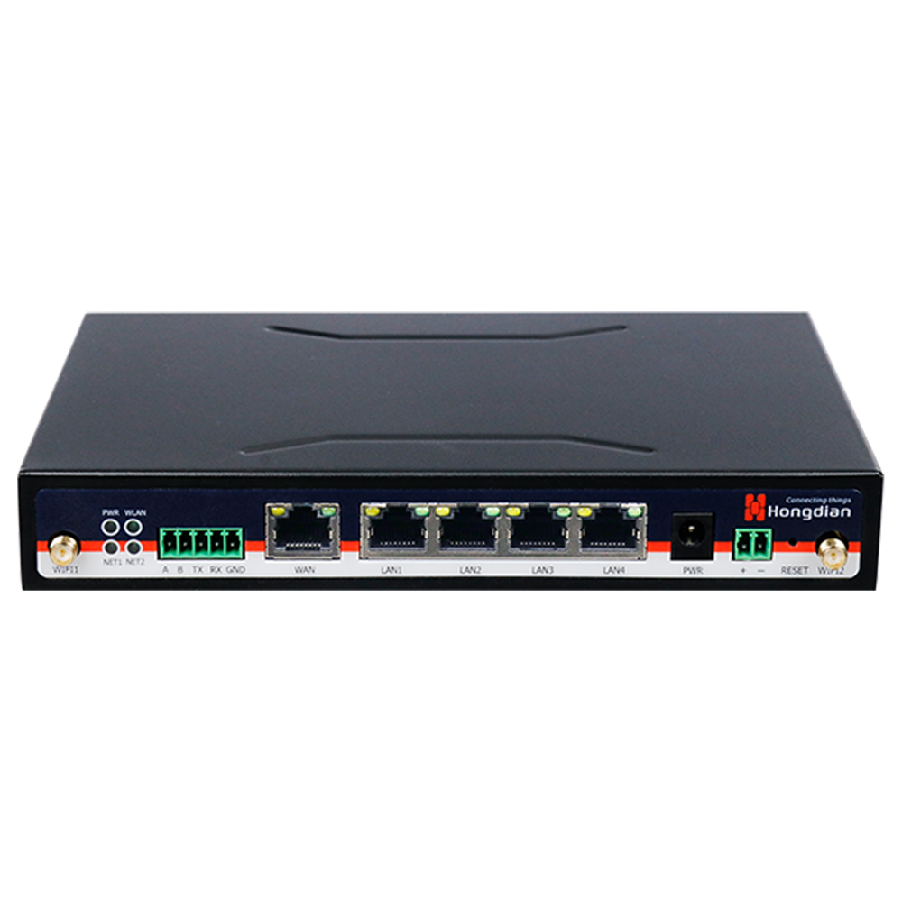 (HG-H8870-NREA-CS-3W) Routeur Hongdian 5G Industriel - 5G Sub-6Ghz SA/NSA  - 5 ports RJ45 Gigabit ( 4 x POE 30w ) - Double SIM Double Modem  - Ports RS232/RS485 - Wi-Fi 802.11b/g/n/ac 2.4GHz-5GHz