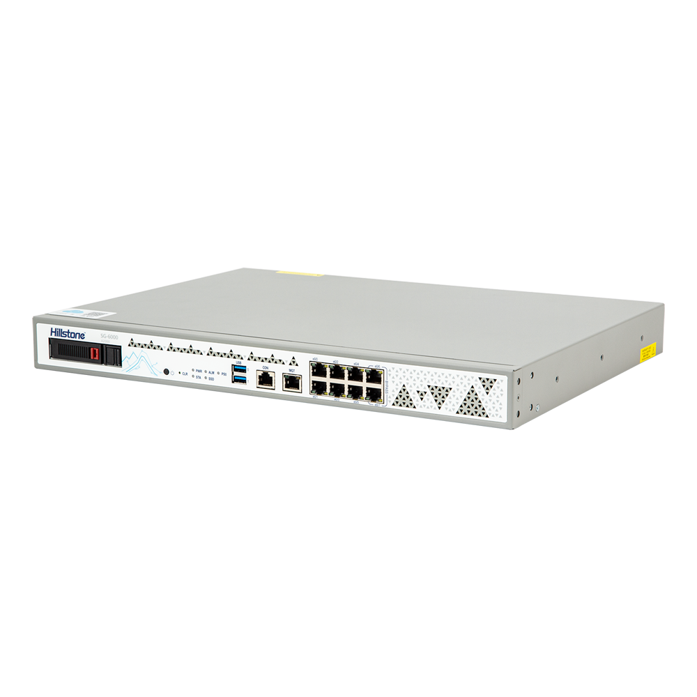 (HILL-NGFW-A2000) Hillstone Networks NGFW  - Hardware + 1 año de servicio básico  - 5Gbps FW/2Gbps NGFW Throughput - 1.5M Sesiones Concurrentes - 8 puertos 10/100/1000BASE-T (1 par bypass) - Rack 1U / Expansión hasta 1.92Tb