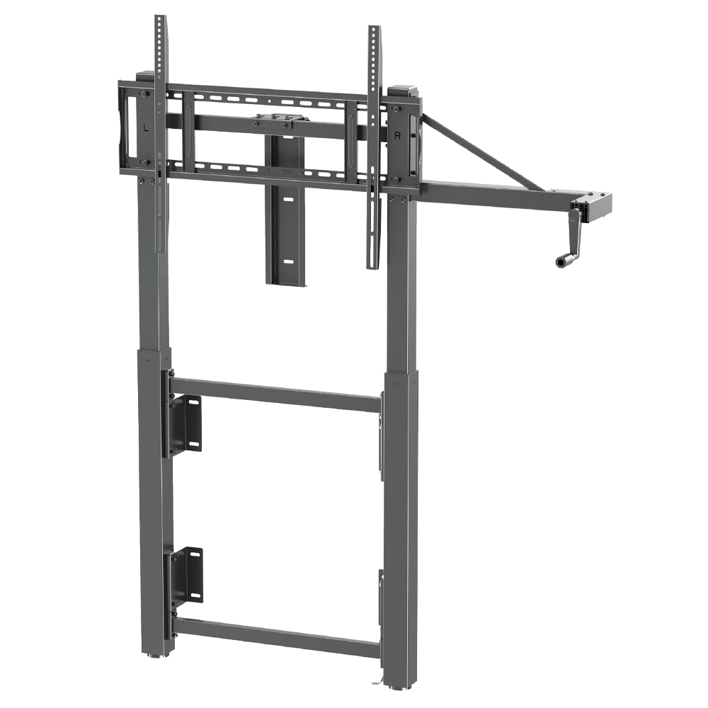 (IB-IBD-ST011) Support sol-mur - Poids supporté 120 Kg - VESA 800x600 mm - Hauteur réglable à l'aide d'une manivelle