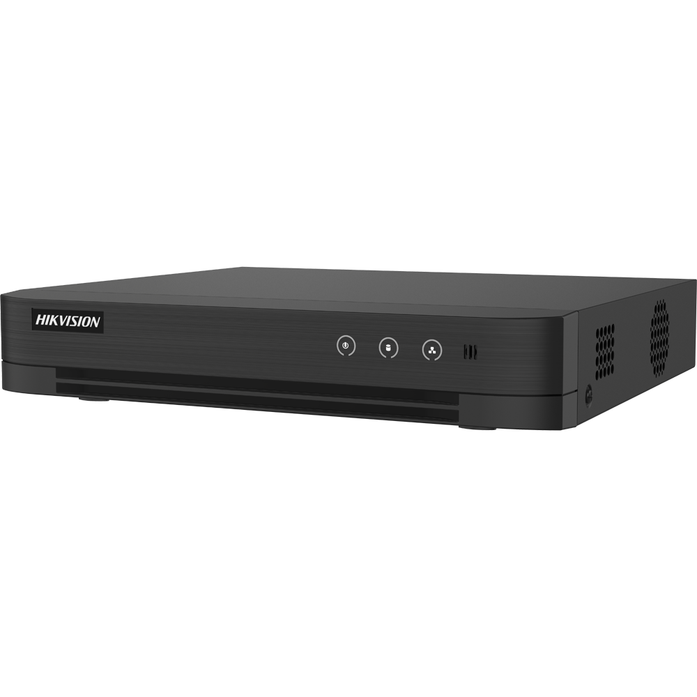 (iDS-7208HUHI-M1/T) DVR 5n1 gamme VALUE Hikvision - 8 CH HDTVI / HDCVI / AHD / CVBS - Jusqu'à 16 CH IP - Détection de mouvement 2.0 | AcuSense - Reconnaissance faciale | Audio - 1 HDD | Sortie HDMI 4K et VGA