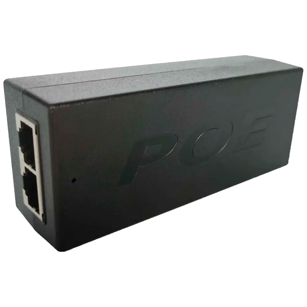 (INJ-POE-24W) Injecteur PoE passif - Entrée/Sortie RJ45 10/100/1000 Mbps - 24V 0,5A - Distance maximale 100 m - Convient aux liaisons radio Reyee - Stabilisé et protégé