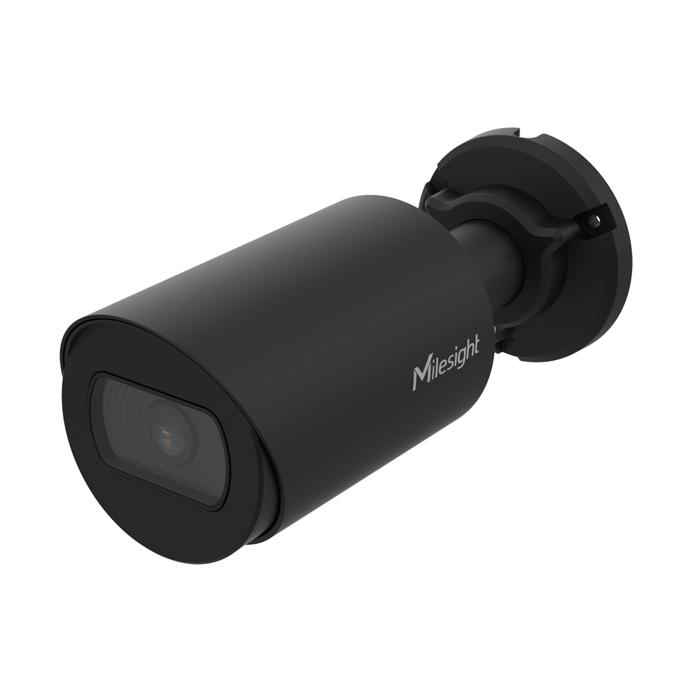 (MS-C5364-PD/2.8mm/F1.6/J/BLACK) Cámara IP Mini Bullet - Resolución 5 Mpx - 1/2.8" CMOS  | Lente de 2.8mm - IR 30m | Super WDR 120dB - Video analísis AI basado en humano y vehículo - IP67 | IK10