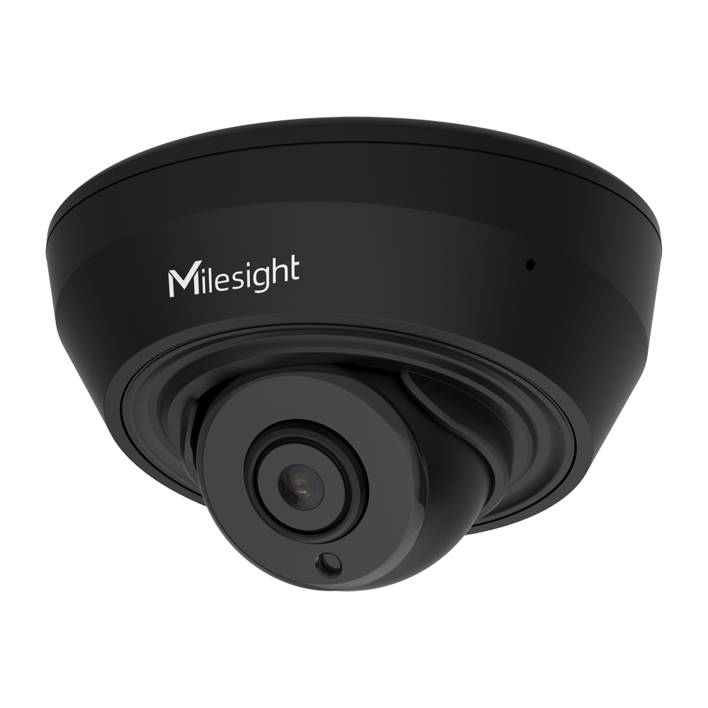 (MS-C5383-PD/2.8mm/F1.6/BLACK) Caméra Tourelle IP IA IR - Résolution 5Mpx - 1/2.8" Objectif CMOS 2.8mm - Illumination IR jusqu'à 20m - Analyse vidéo de l'IA basée sur les personnes et les véhicules - Certifié IP67 - NDAA