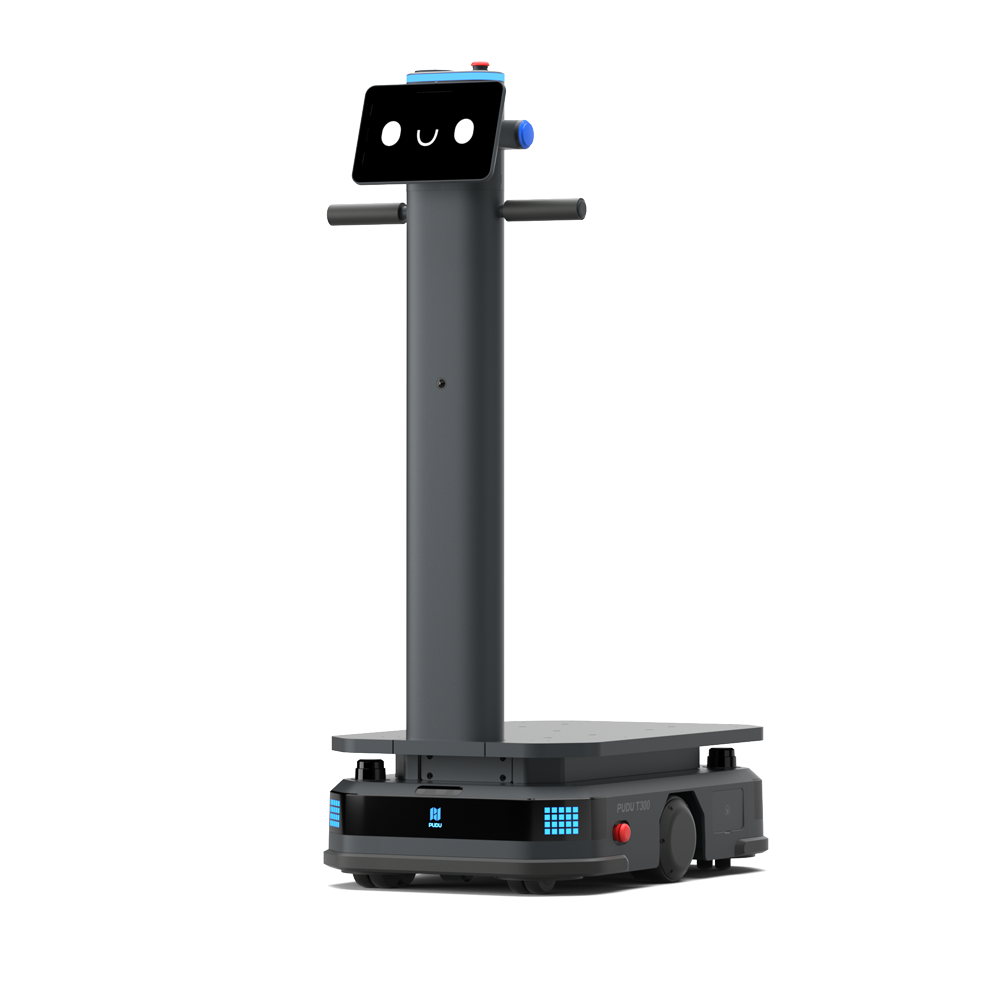 (PUDU-T300) Robot de livraison de marchandises  - Capacité de charge maximale de 300 kg - Collaboration entre plusieurs robots - Mode de livraison automatique - Mode suivi - Mode assistance