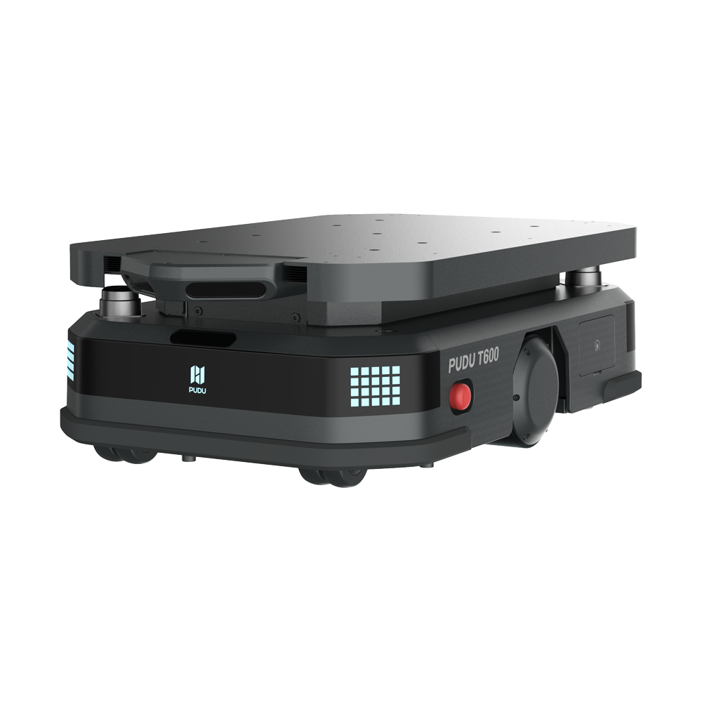 (PUDU-T600-U) Plateforme de livraison industrielle - Capacité de charge maximale de 600 kg - Identification des zones de stockage - Intégration avec les ascenseurs - Stratégie de gestion intelligente du trafic - Évitement dynamique d'obstacles