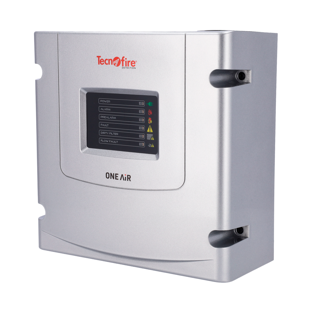 (TF-ONEAIR-AD) Tecnofire - Detector aspiración 1 canal direccionable - Longitud máxima de tubería 400 m - Fire-Speed Conexión directa a lazo direccionable - EN 54-20:2006, EN 54-17:2005