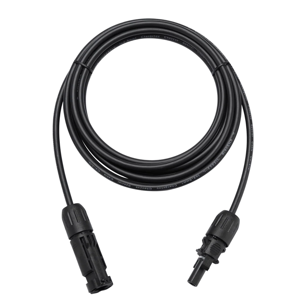 (TSOL-ESK-EXTENSIONCABLE-DC) TSUN - Cabla de extensión DC con Conector MC4 - Compatible con TSOL-ESK400-SOLARPANEL - Para conexión de varios paneles en serie - 2 metros de longitud - Necesario 2 cables