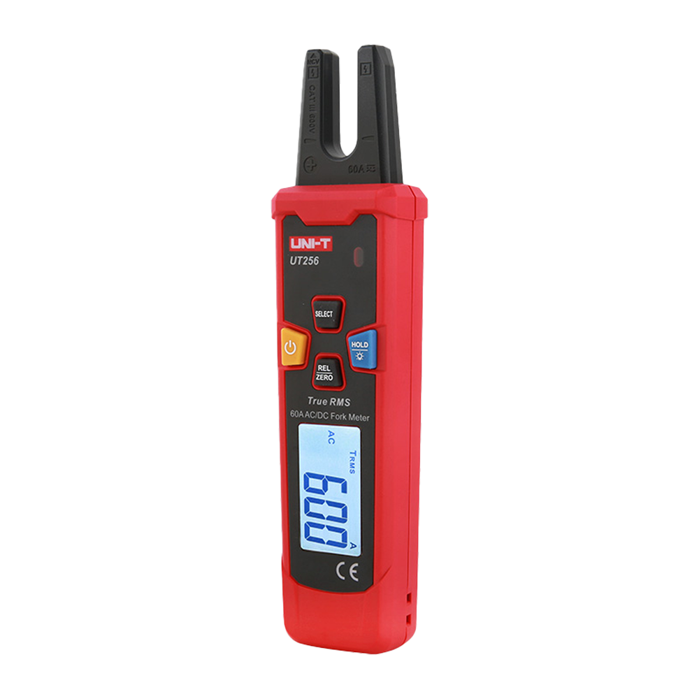 (UT256) Pince de mesure - Mesure de l'intensité en courant alternatif et continu jusqu'à 60A - Mesure de la tension continue et alternative jusqu'à 600V - Haute précision grâce à la mesure True RMS - Mesure de résistance et de fréquence | Fonction NCV