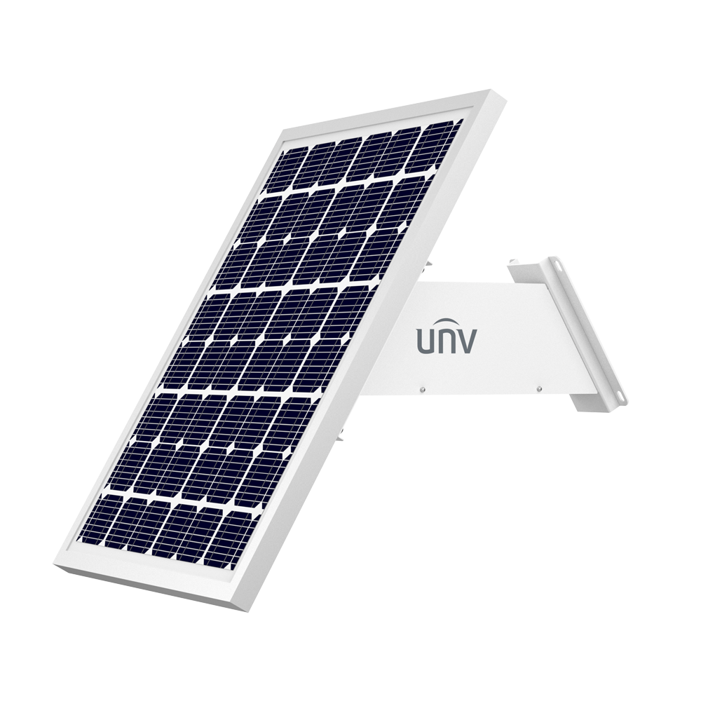 (UV-SLR-B320P60) Uniview - Système d'alimentation autonome pour vidéosurveillance - Panneau solaire de 60W - Batterie au lithium LiFePo4 320Wh - Module de fonctionnement intégré - Support pour fixation sur poteau