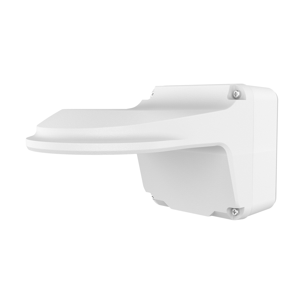 (UV-TR-JB07/WM03-H-IN-V2) Support mural - Pour caméras dôme - Boite de connexions - Adapté pour une utilisation extérieure - Couleur blanche | Alliage d'aluminium - Passage de câble