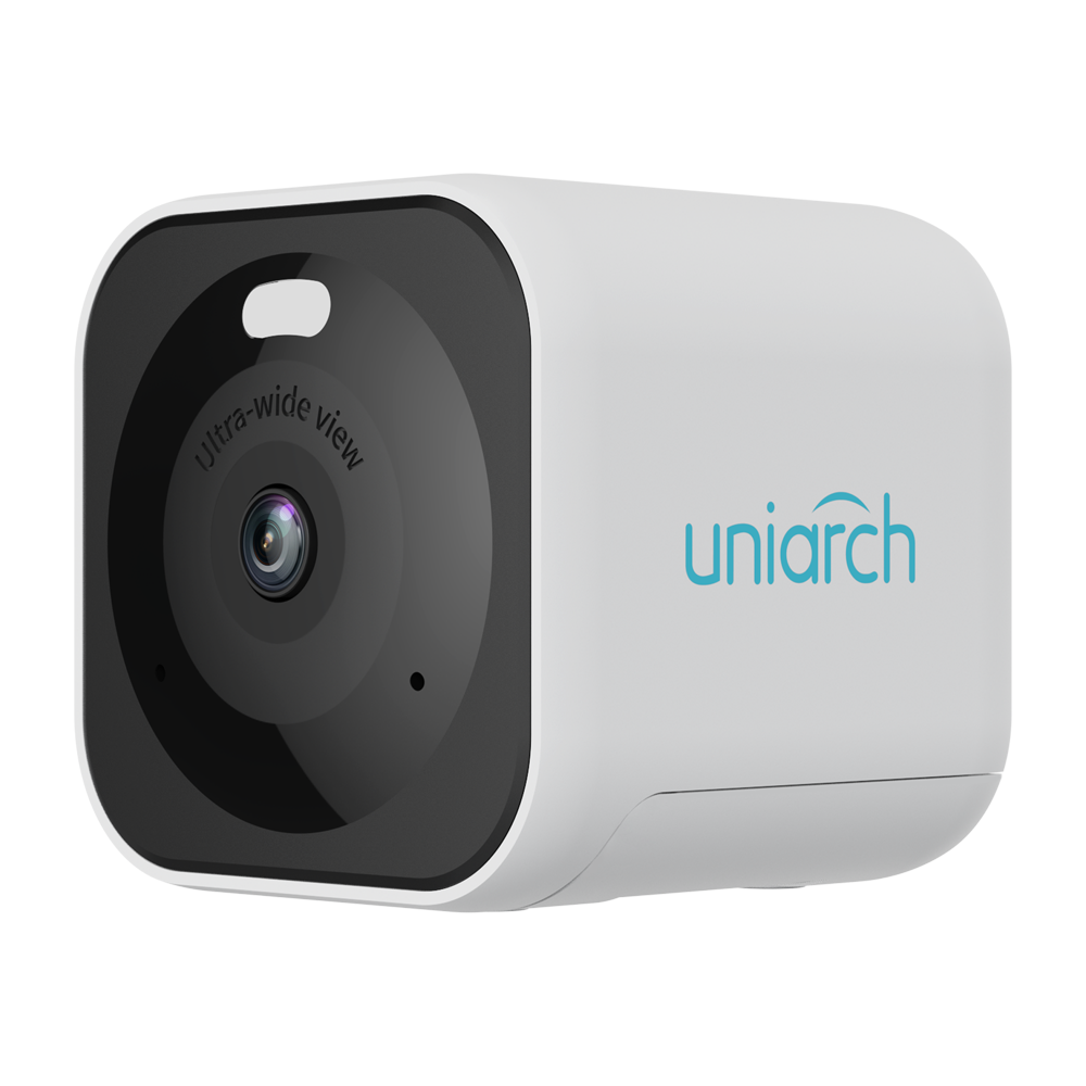 (UV-UHO-C1-M4F2D) Cámara IP Cubo WiFi Uniarch - 4 MP | Lente 2.1 mm | microSD 512 GB - IR 10 m | DWDR - Ultra Motion Detection -  Wi-Fi  - Mic | Altavoz | Botón de reset