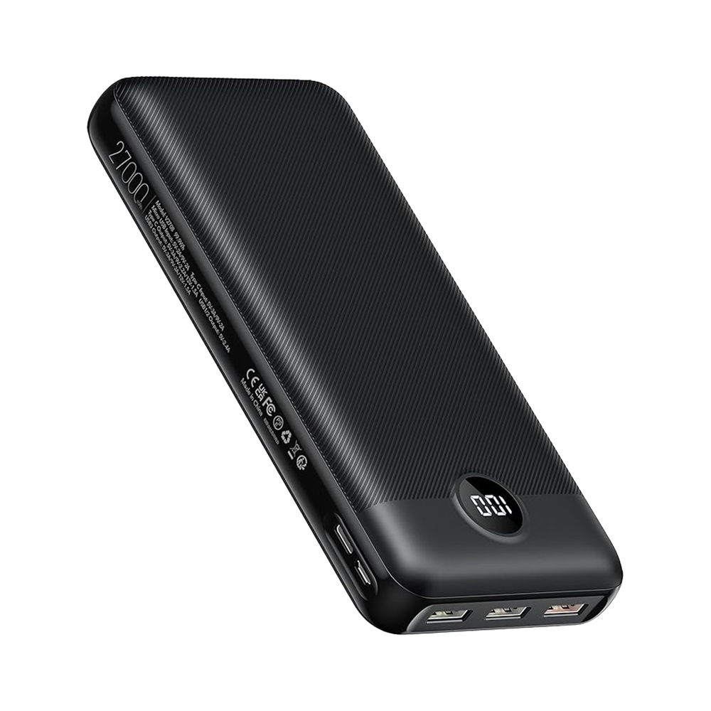 (VG-W2081) Batterie externe VEGER avec écran LCD - Capacité 20000mAh - 2x Entrées USB-C - Sorties 2x USB-C et 1x USB-A - Charge rapide PD 22.5W - 3 appareils à la fois