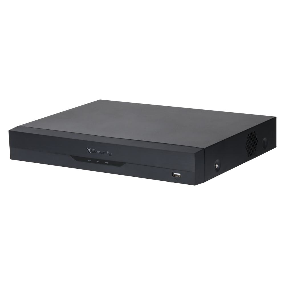 (XS-XVR6104AT-4KL-WIZ) Videograbador 5n1 X-Security - 4 CH analógicos (5 Mpx) / 4+4 CH IP (8 Mpx) - Audio sobre coaxial | Alarmas - Resolución grabación 4K - AcuPick | Reconocimiento facial | SMD Plus - WizSense | Protección Perimetral | POS