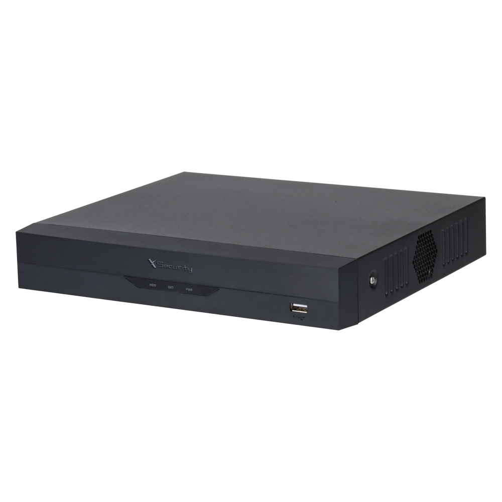 (XS-XVR6104T-WIZ) Enregistreur5n1 X-Security - 4 CH analogiques (5 Mpx) / 4+2 CH IP (6 Mpx) - Audio sur coaxial - HDMI | VGA | Emplacement pour 1 HDD - AcuPick | Reconnaissance faciale | SMD Plus - WizSense | Protection périmétrique