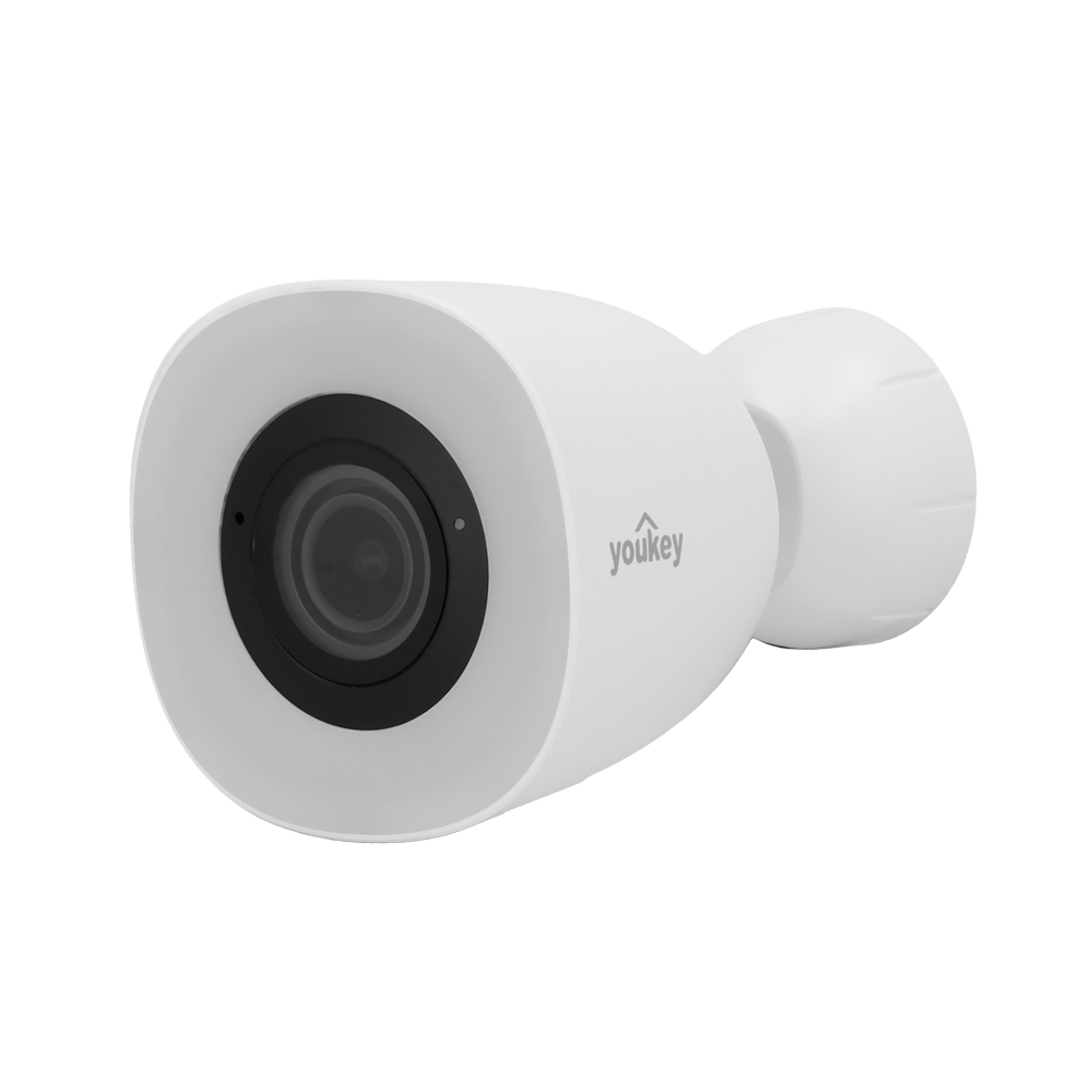 (YOK-P320-PRO) Caméra bullet Youkey - 8MP | 2.8 mm | Lumière blanche 5 m - Détection de mouvement | Détection de véhicules - Détection de personnes - Détection des pleurs - Wi-Fi | Micro | Haut-parleur | microSD