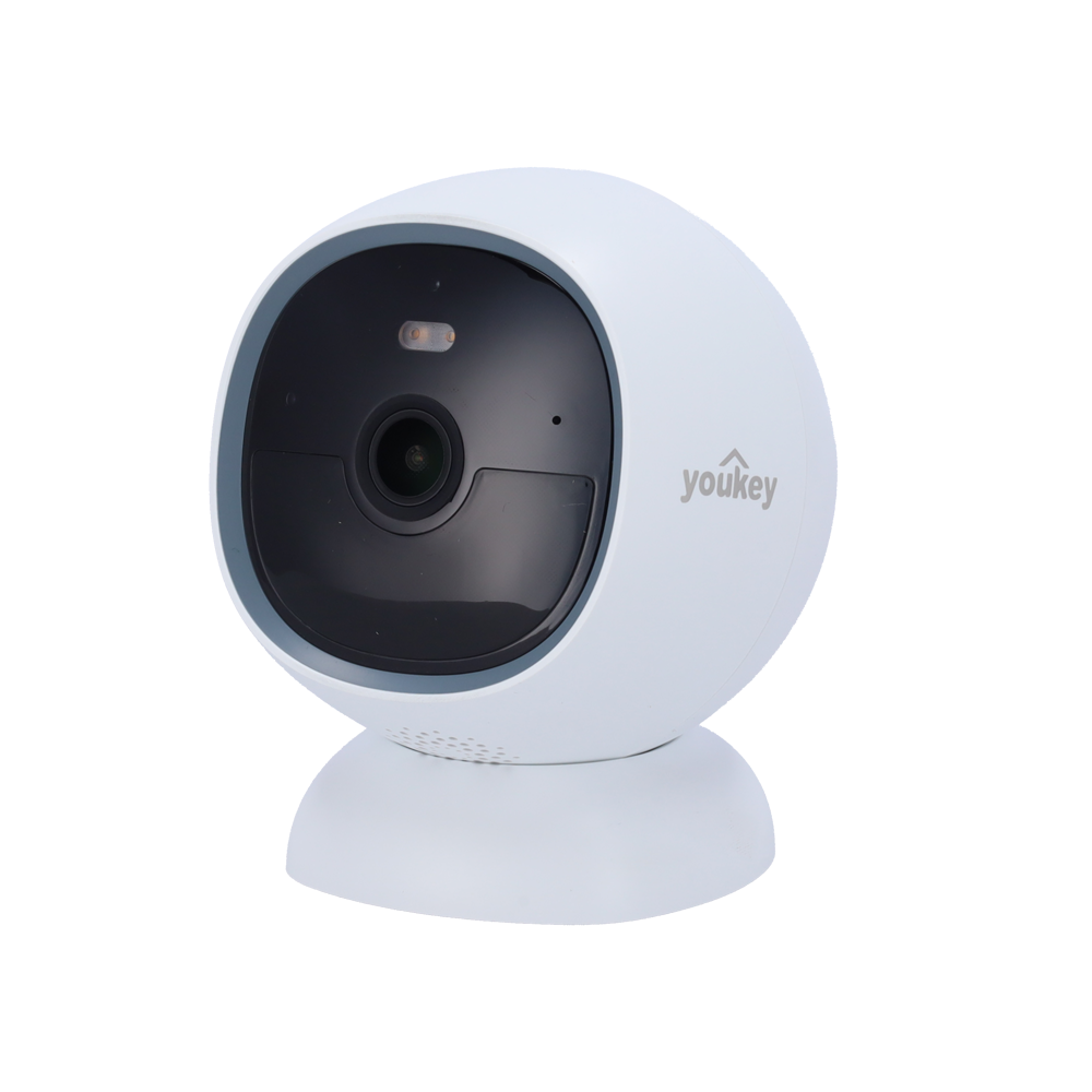 (YOK-S320) Caméra sans fil Youkey  - 4 MP | 2.2 mm | IR 10 m - Détection de mouvement | PIR 7 m - Détection de personnes | Détection d'animaux domestiques - Dissuasion active | Lumière blanche et haut-parleur - Wi-Fi | Micro | Haut-parleur | microSD