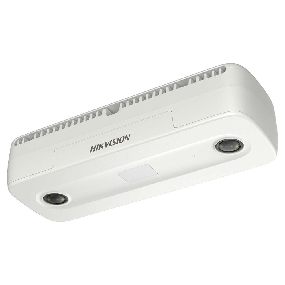 (DS-2CD6825G0/C-I(2mm)(B)) Hikvision - Cámara Contadora de Personas IP - Resolución 1080p | Lente 2 mm - Estadísticas entradas, salidas y en tránsito - IR alcance 6 m | PoE (IEEE802.3af) - Apta para interior | Micrófono Integrado