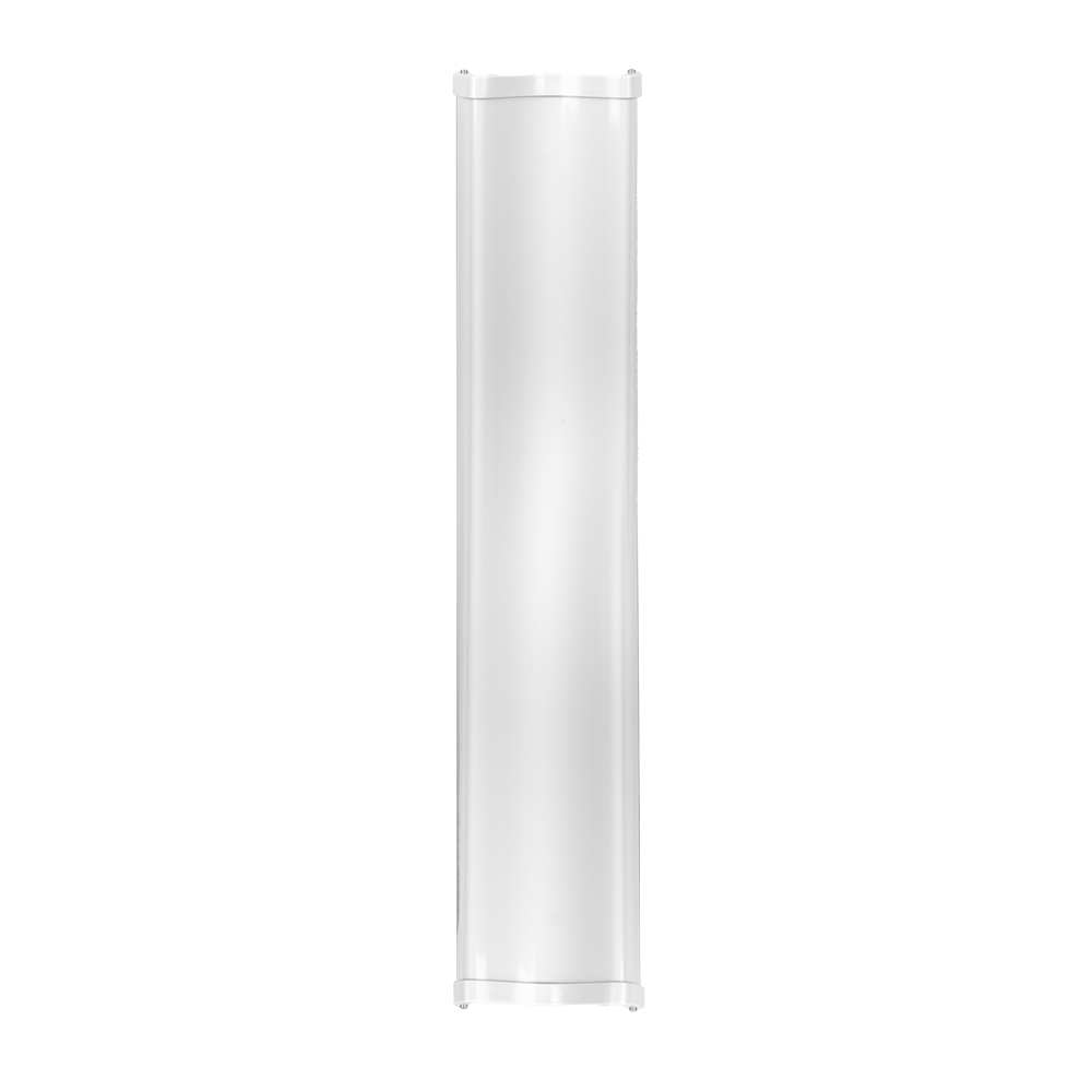 (DS-3WF5000A-120) Apertura sectorial horizontal amplia de 120 grados - Rendimiento maximizado en la frecuencia de 5 GHz - Sistema integrado de polarización dual simétrica - Ganancia física de alta eficiencia de 20 dBi - Estructura robusta con protección ambiental IP56 - Soporte para enlaces multipunto de larga distancia