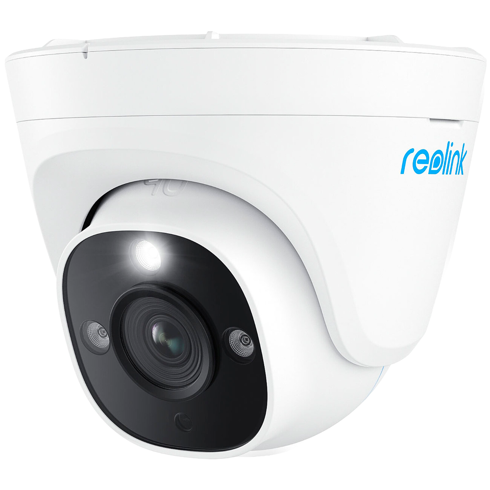 (RL-P334-IPCAM-POE-W) Caméra IP Reolink Turret 8MP P334 PoE  - 8MP (3840 x 2160) | 4K Ultra HD @ 25FPS - PoE / Éclairage LED - Zoom numérique 5X - Audio bidirectionnel / Emplacement carte microSD - Adapté pour extérieur