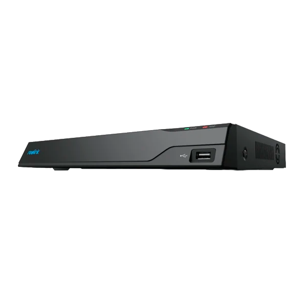 (RL-RP-PN16-POE) Reolink NVR 24 canales PoE  - Soporta cámaras hasta 16MP - Hasta 24 Cámaras IP (16 cableadas) - Deteccion Humanos / Mascotas / Vehículos - Hasta 32TB HDD (2 x 16TB) - Apta para interior