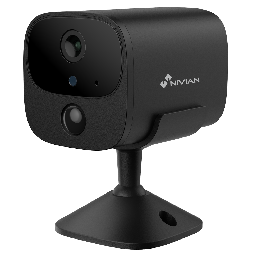 (NVS-IPC-I7-BAT-4G) Mini caméra 4G à batterie 2.5K - 4G | Convient à un usage intérieur - Audio bidirectionnel | Portée IR 10 m - Batterie 1720mAh / PIR / Détection de personnes - Enregistrement sur carte microSD ou sur le cloud - Compatible Tuya Smart / Google Asistant / Alexa