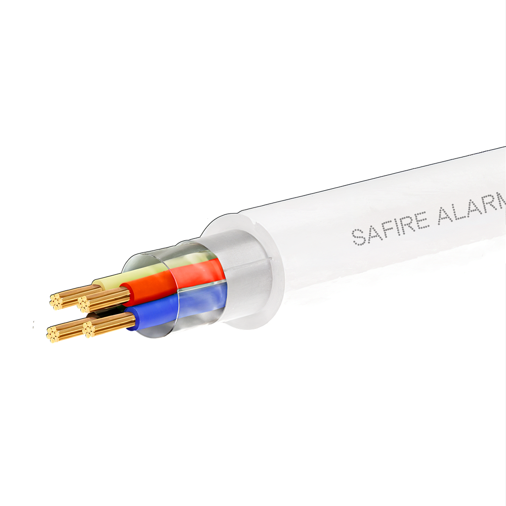 (CA4-305-PVC-ECA-WHITE) 4 conducteurs de signaux - Conducteur en aluminium recouvert de cuivre - Écran en aluminium et polyester - Bobine de 305 mètres - Certificat CPR Eca - Faibles pertes