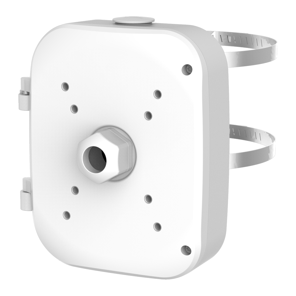 (MS-A43) Caja de conexiones Milesight - Para cámara bullet mini y bullet motorizada - Instalación en techo, pared o poste - Pasador de cables - 195mm x 164mm x 80mm - Peso 1000 g
